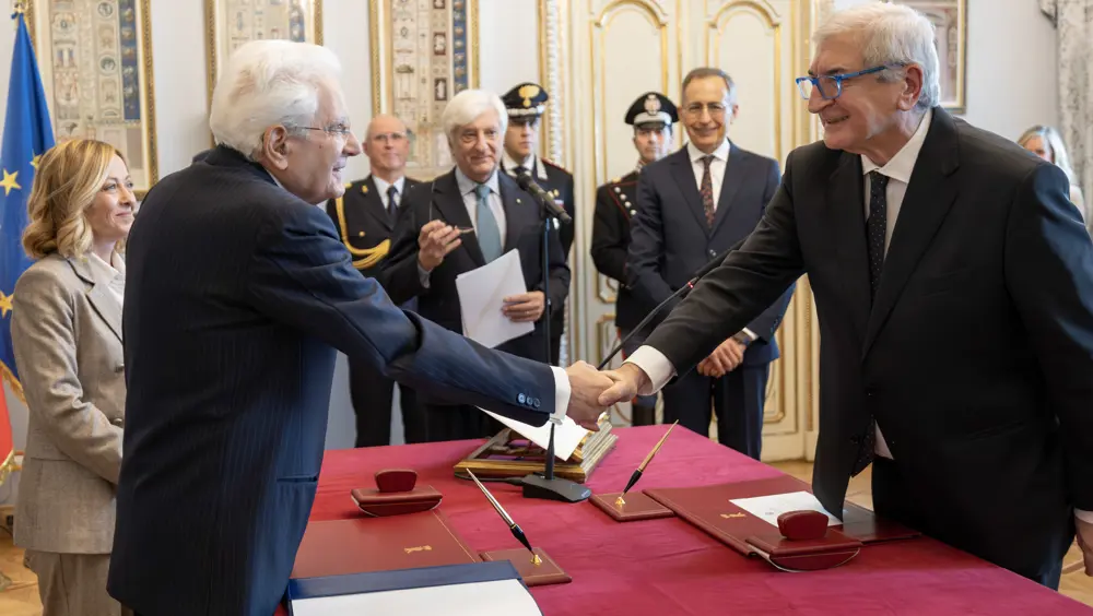 Cerimonia di giuramento del Ministro Foti al Quirinale Cerimonia di giuramento del Ministro Foti al Quirinale