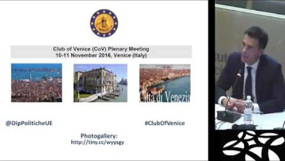 Club di Venezia, messaggio di Amato Club di Venezia, messaggio di Amato