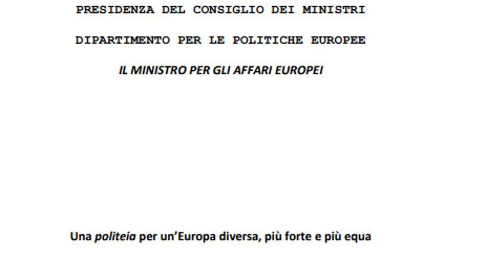 Precisazione del Dipartimento Precisazione del Dipartimento