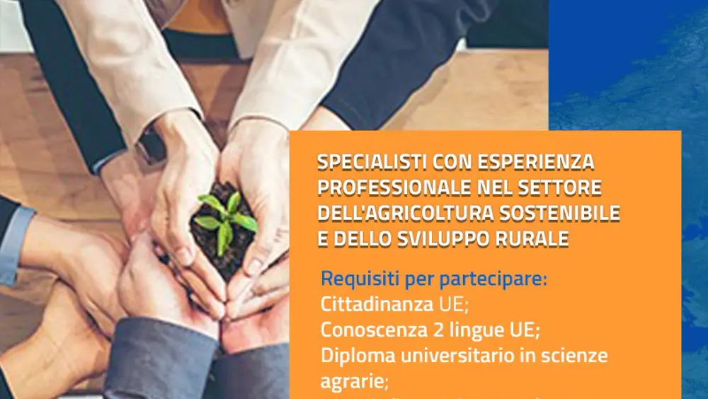 Specialisti nel settore dell'agricoltura sostenibile e dello sviluppo rurale Specialisti nel settore dell'agricoltura sostenibile e dello sviluppo rurale