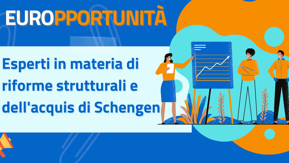 Concorso per esperti in materia di riforme strutturali e dell'acquis di Schengen Concorso per esperti in materia di riforme strutturali e dell'acquis di Schengen