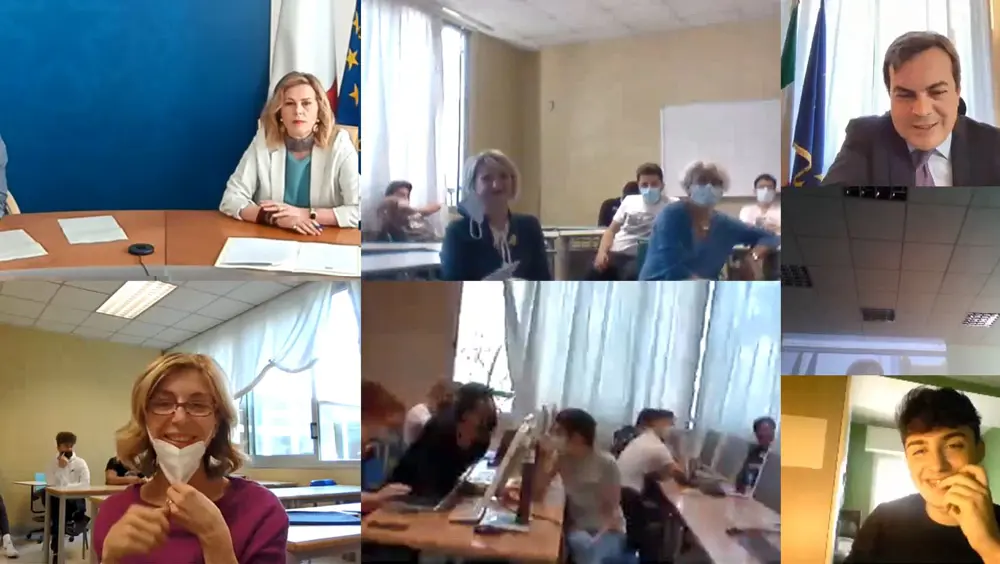 "L'ora di Europa" con l'istituto "Amerigo Vespucci" di Milano "L'ora di Europa" con l'istituto "Amerigo Vespucci" di Milano