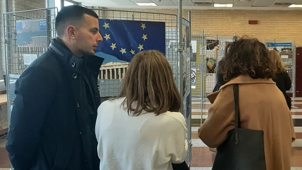 Inaugurazione della mostra "L'Italia in Europa - L'Europa in Italia" a Salerno