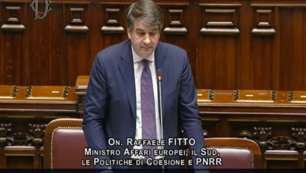 Decreto legge PNRR, intervento del Ministro Fitto alla Camera Decreto legge PNRR, intervento del Ministro Fitto alla Camera