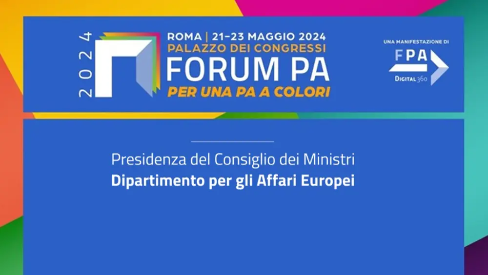 Il Dipartimento a Forum PA 2024 Il Dipartimento a Forum PA 2024