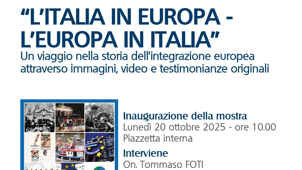 Ministro Foti inaugura a Piacenza la mostra sull'Europa Ministro Foti inaugura a Piacenza la mostra sull'Europa