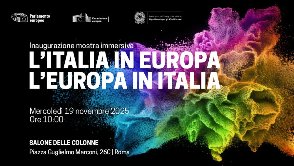 Inaugurazione della mostra immersiva "L'Italia in Europa - L'Europa in Italia"